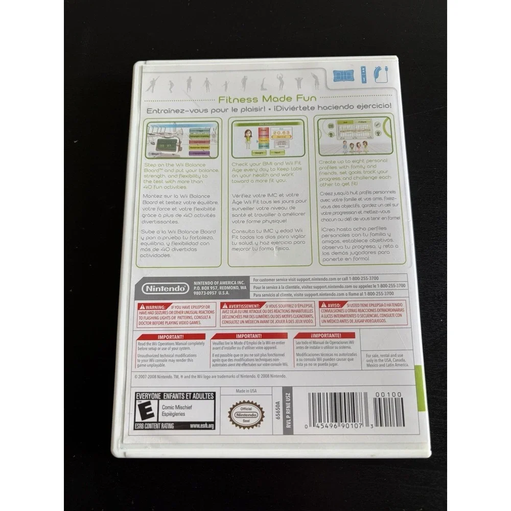 Wii Fit (Nintendo Wii)‎ - Complete w/manual